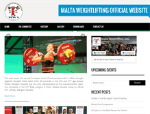 Tablet Screenshot of maltaweightlifting.com